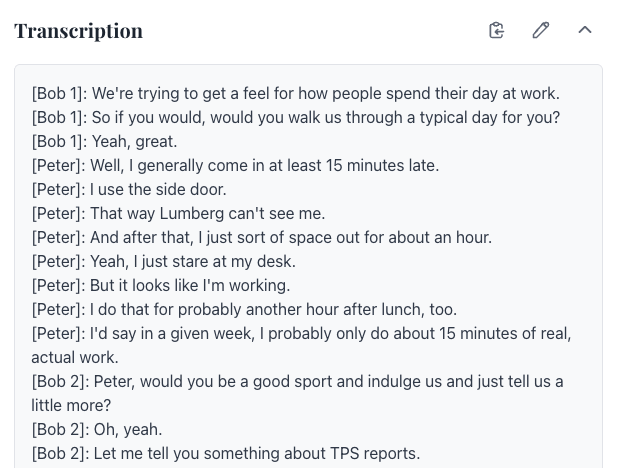 AI Transcription